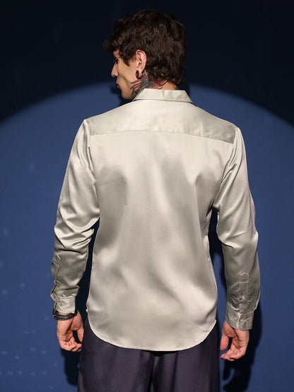 Solid Satin Shirt