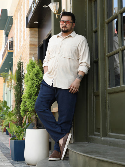 Weave-Block Regular Shirt
