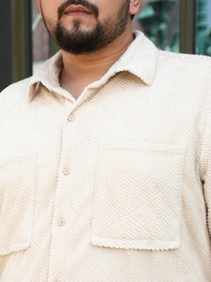 Weave-Block Regular Shirt
