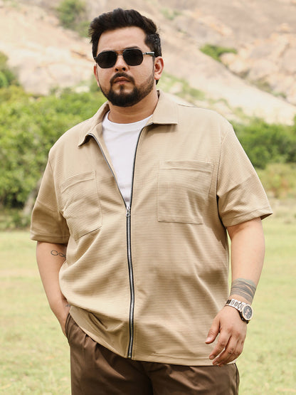 Waffle-Utility Casual Shirt