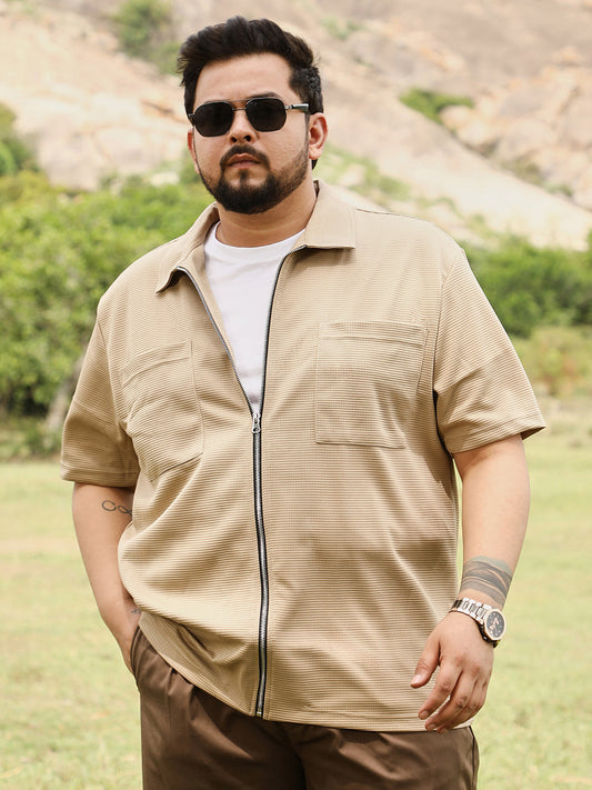 Waffle-Utility Casual Shirt
