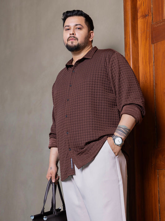 Cube-Textured Shirt