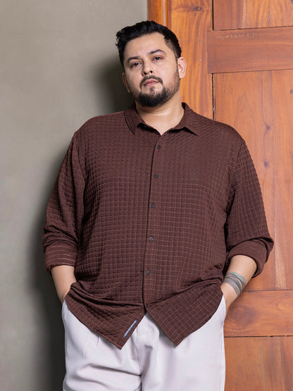 Cube-Textured Shirt
