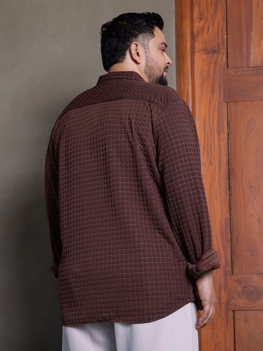 Cube-Textured Shirt
