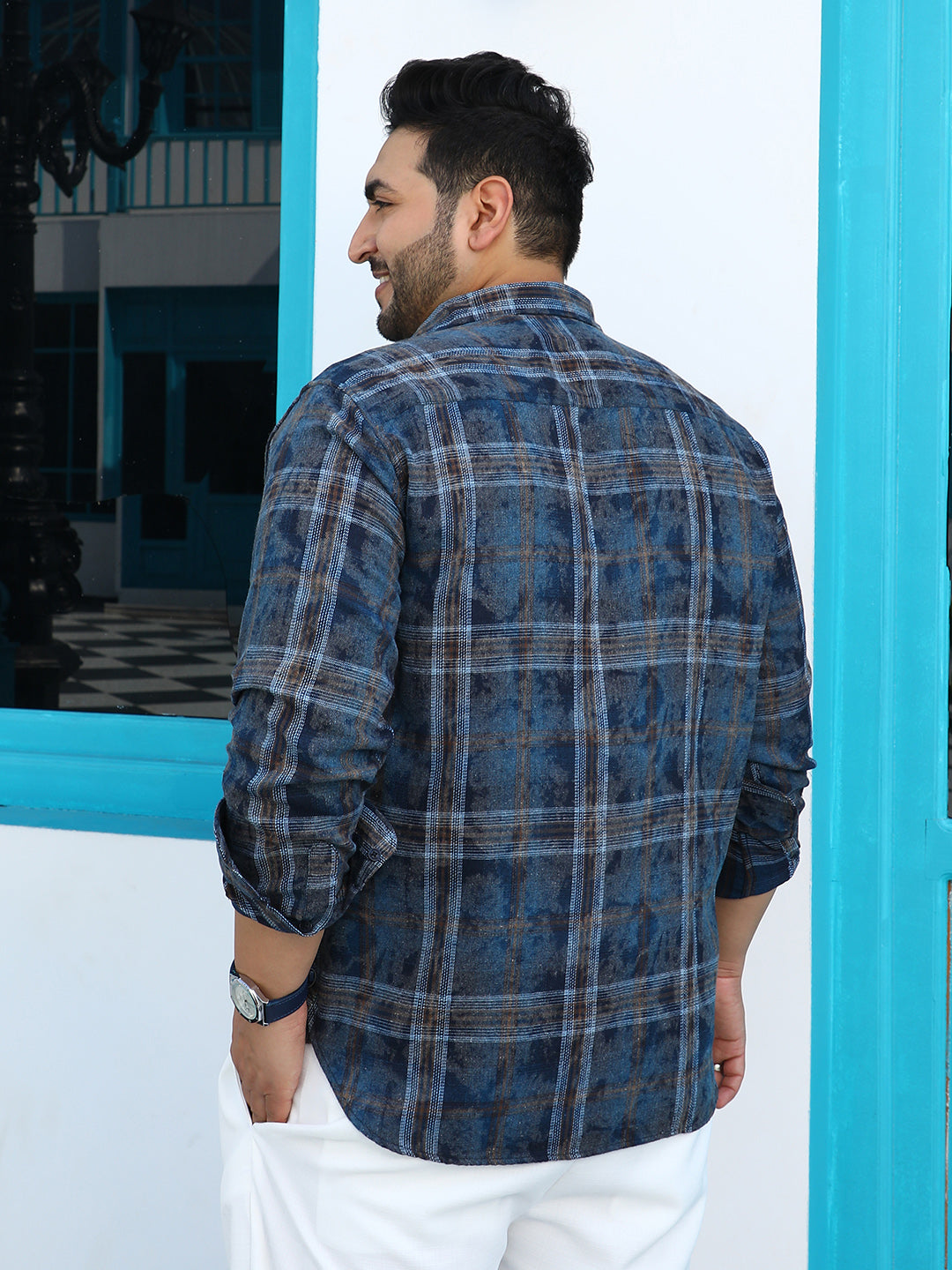 Splatter-Tartan Shirt