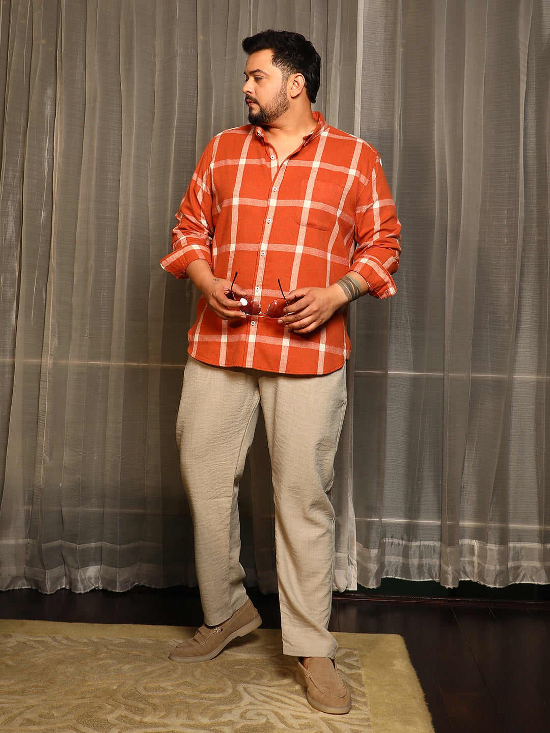 Shepherd-Check Regular Shirt