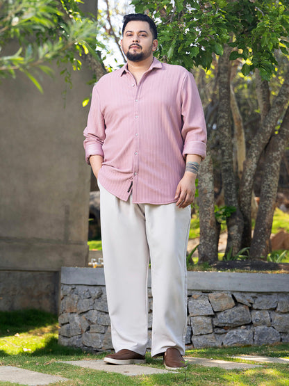 Chevron-Panel Tactile Shirt
