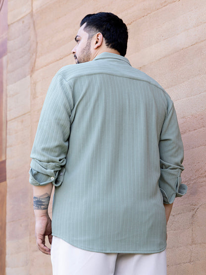 Rope-Textured Shirt