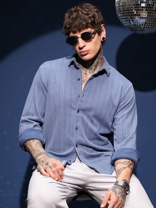 Parallel-Crease Tactile Shirt