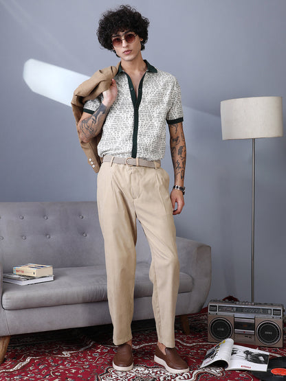 Campus Sutra Printed Casual Shirt for Men