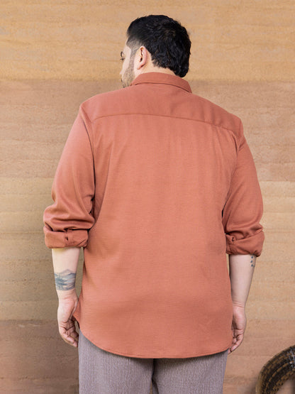 Waffle-Knit Shirt