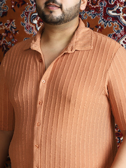 Cross-Stitch Stripe Knit Shirt