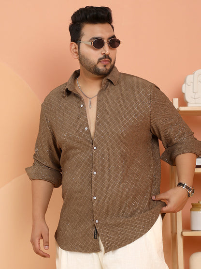 Shimmering-Grid Shirt