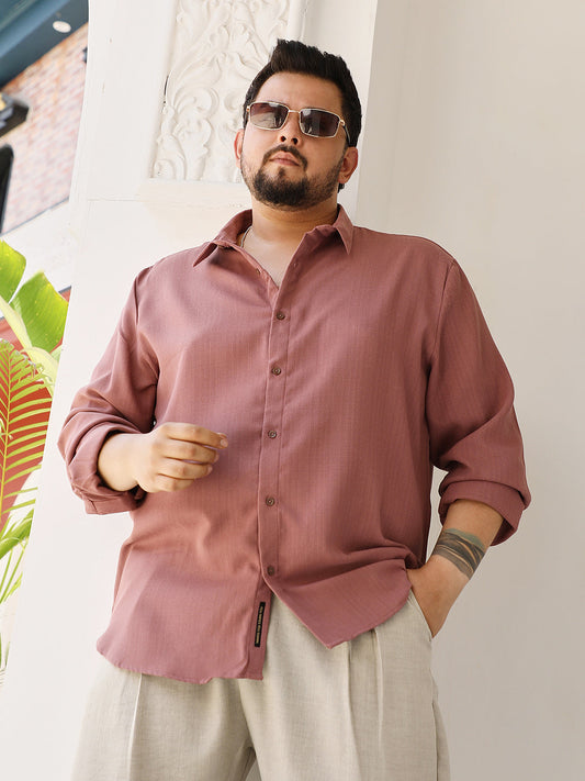 Solid-Woven Regular Shirt