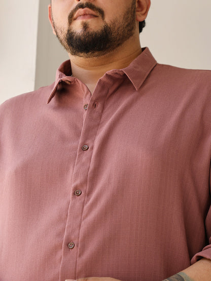 Solid-Woven Regular Shirt
