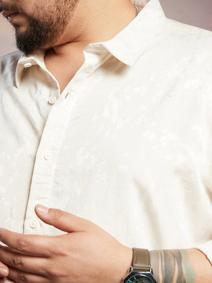 Splatter Self-Texture Shirt