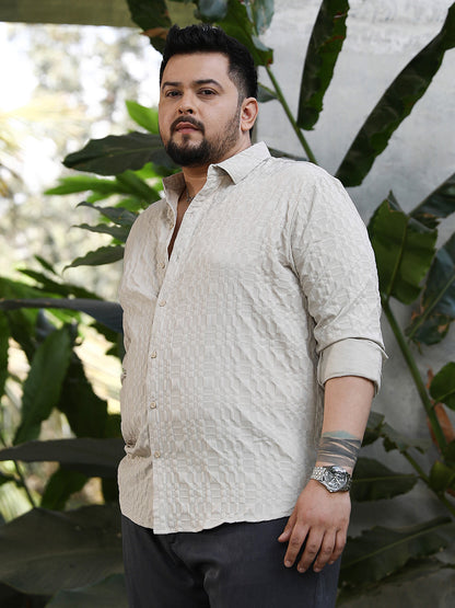 Embossed Geometric Shirt