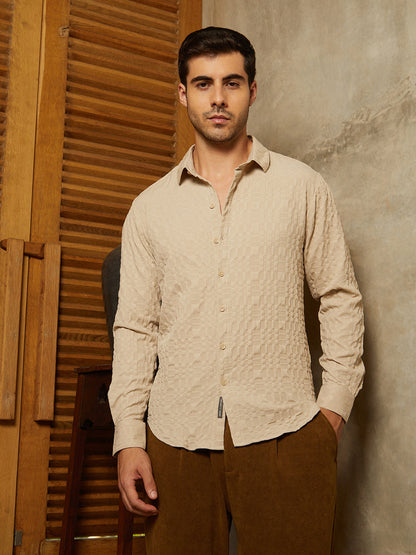 Embossed Geometric Shirt