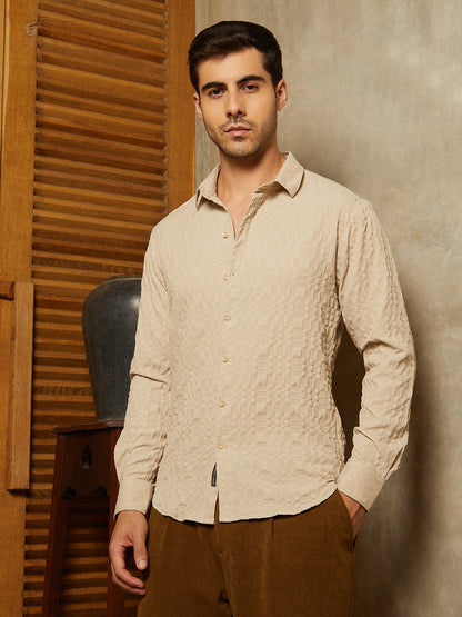 Embossed Geometric Shirt