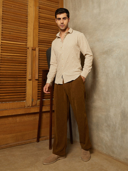 Embossed Geometric Shirt