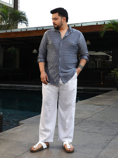 Ruche-Pleated Shirt