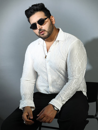 Shard-Pleated Shirt