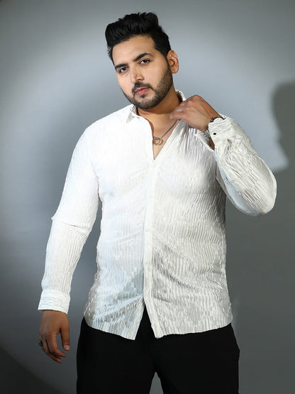 Shard-Pleated Shirt