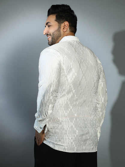 Shard-Pleated Shirt