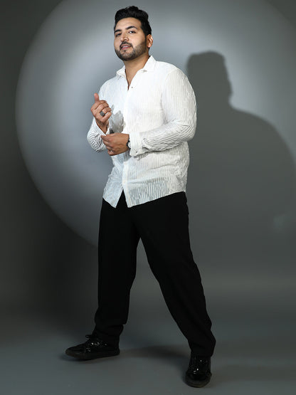 Shard-Pleated Shirt