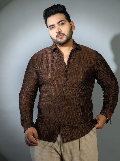Ruche-Pleated Shirt