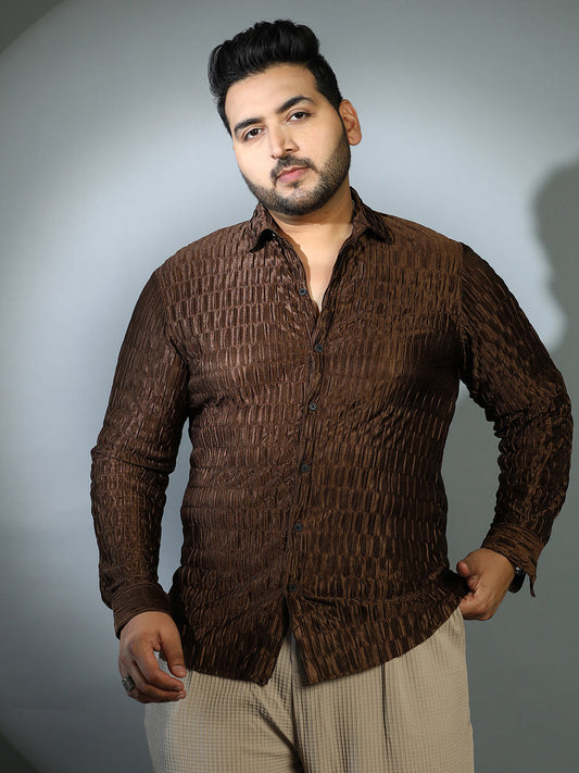 Ruche-Pleated Shirt