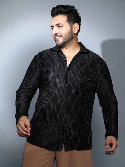 Shard-Pleated Shirt