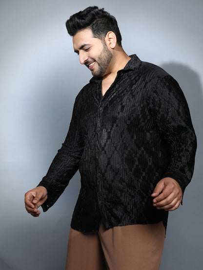 Shard-Pleated Shirt