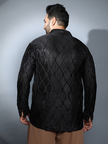 Shard-Pleated Shirt