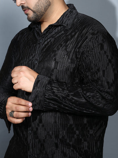 Shard-Pleated Shirt