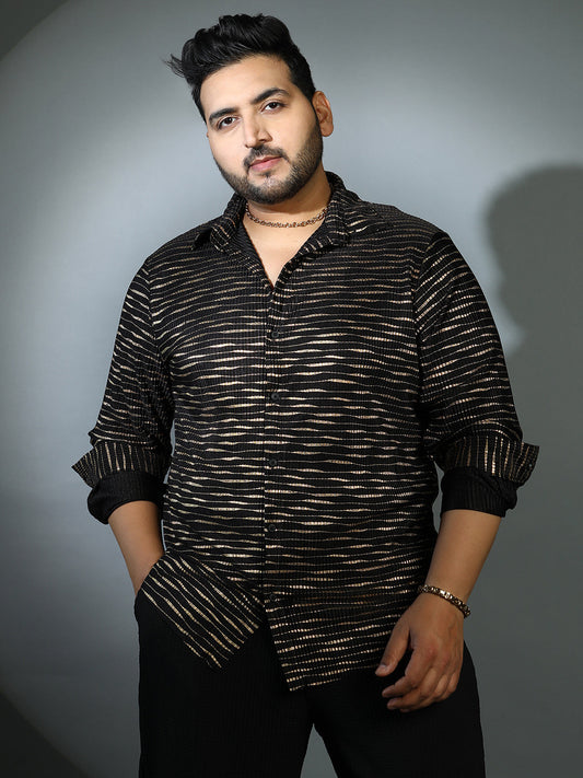 Vined-Pleated Shirt