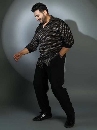 Vined-Pleated Shirt