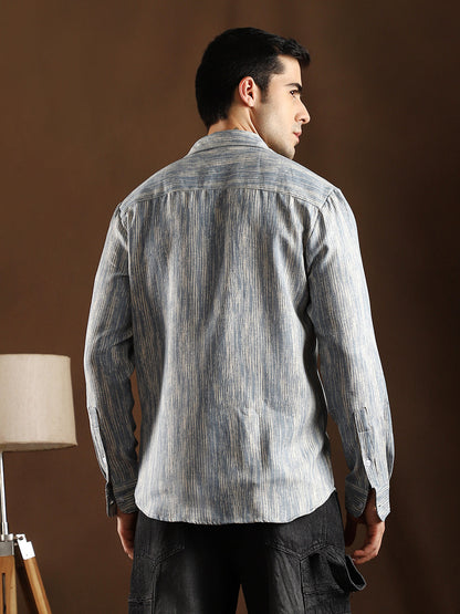 Distortion-Weave Shirt