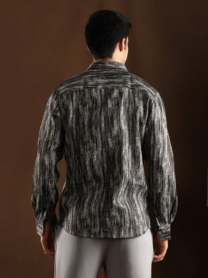 Distortion-Weave Shirt