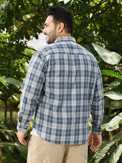 Button-Down Plaid Regular Shirt