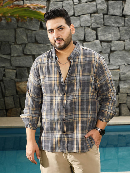 Tartan-Woven Regular Shirt