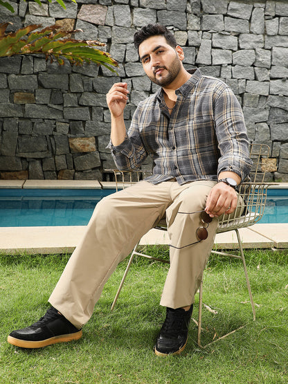 Tartan-Woven Regular Shirt