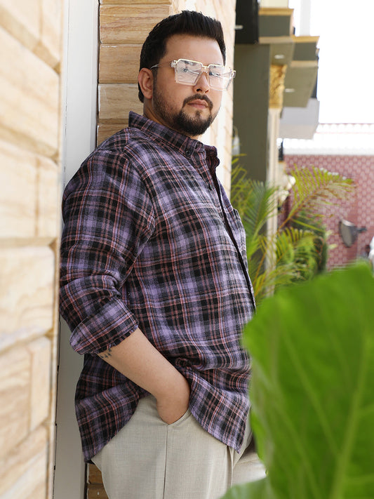 Static-Plaid Shirt