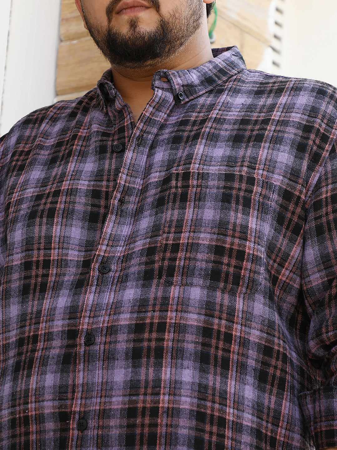 Static-Plaid Shirt