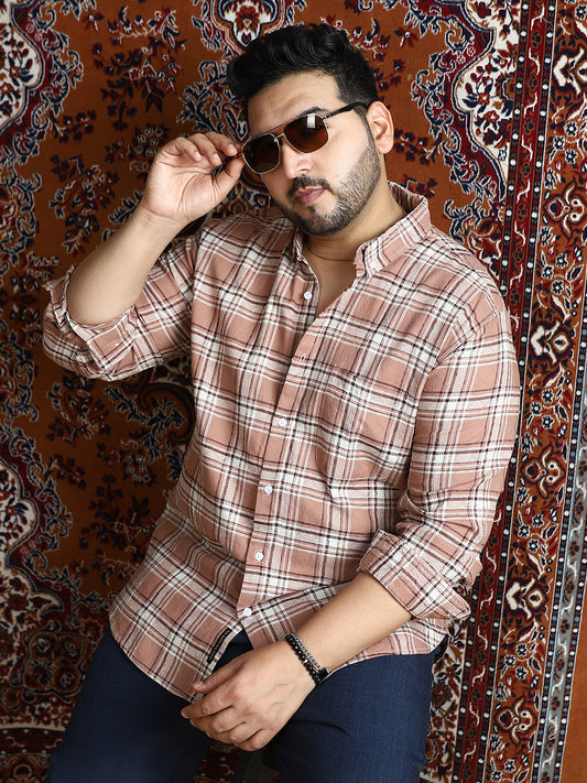 Tactile-Check Regular Shirt