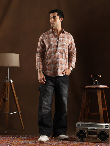 Tactile-Check Regular Shirt