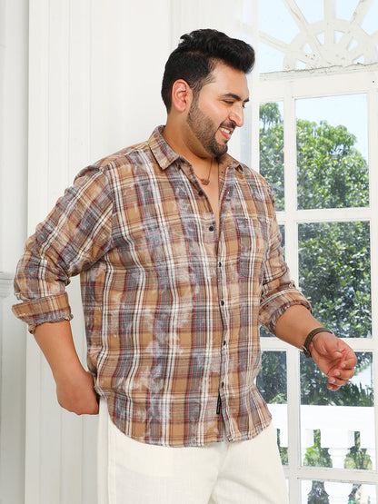 Splatter-Tartan Shirt