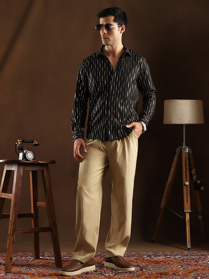 Metallic-Vined Shirt