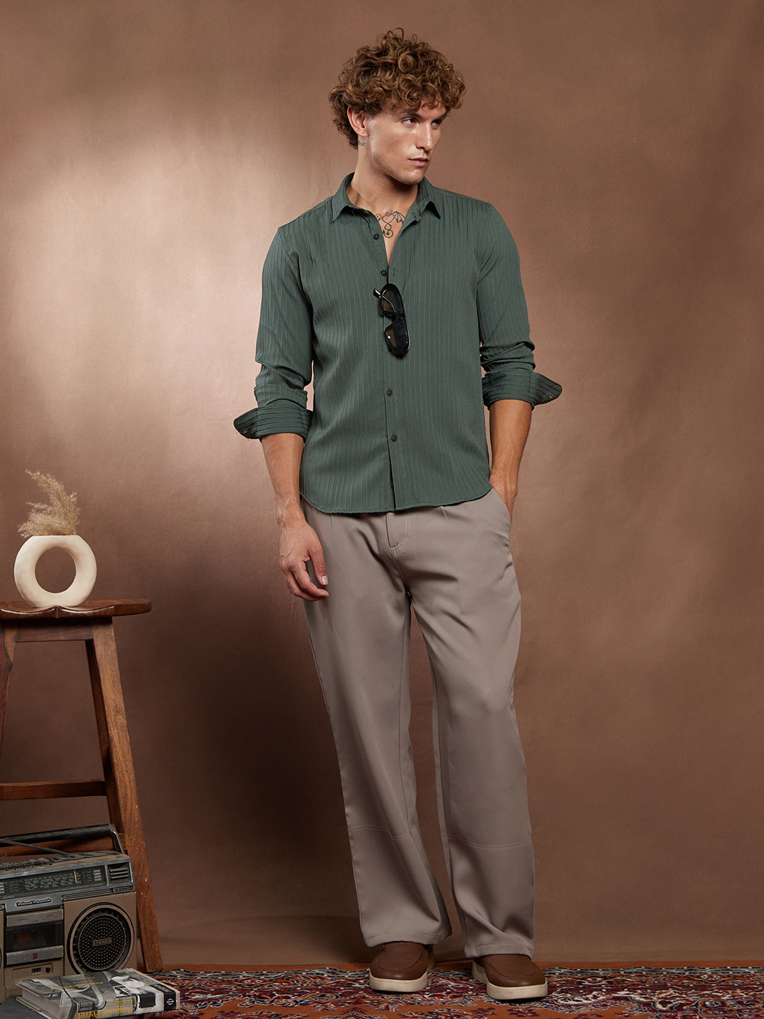 Pinstripe-Tactile Shirt