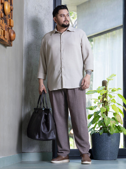 Grid-Textured Shirt